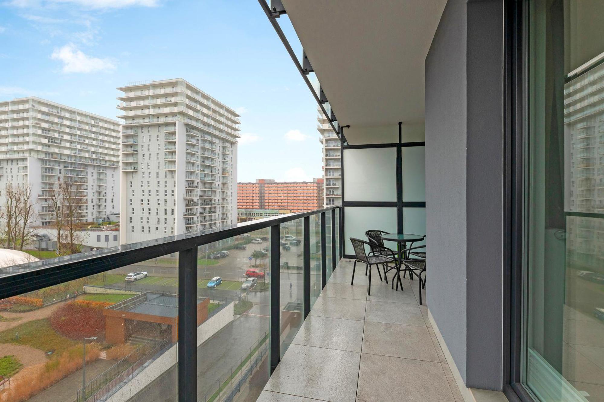 Apartament Nadmorskie Spektrum & Parking Gdańsk Buitenkant foto